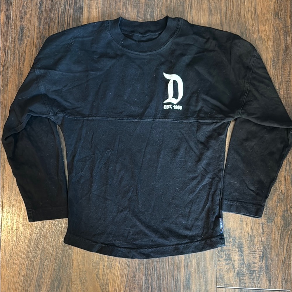 Disney Black Long Sleeve with White Logo